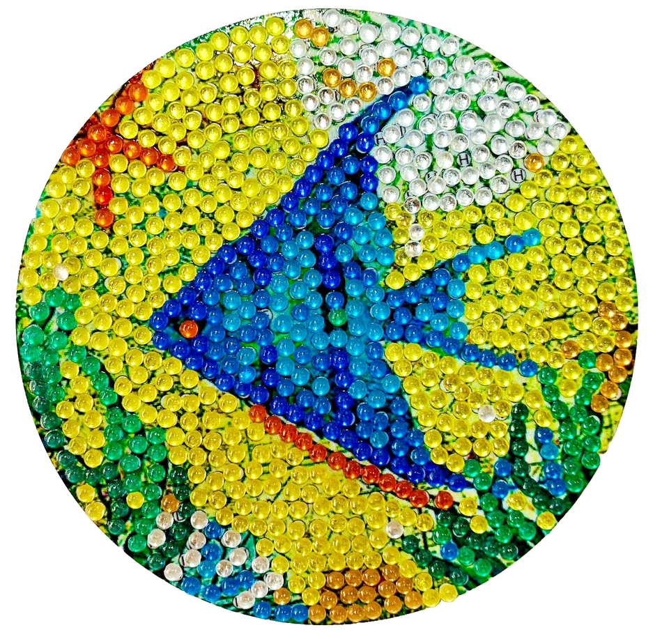 8 Pcs Ocean Diamond Art Coasters, Sea Diamond Jewel with Holder COMPLETED image 2