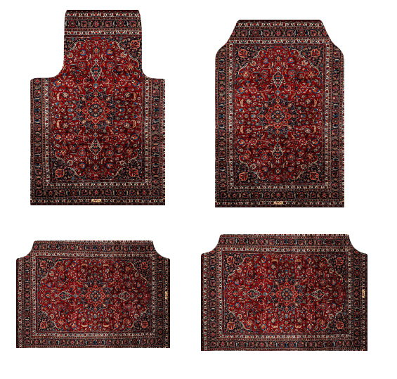 Set of Bohemian Style Floor Mat Universal Size Car Foot Mat American Retro Rugs image 26