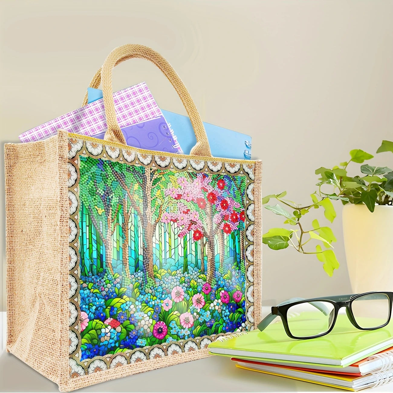 Diamond Jewel Art: Tote Bags