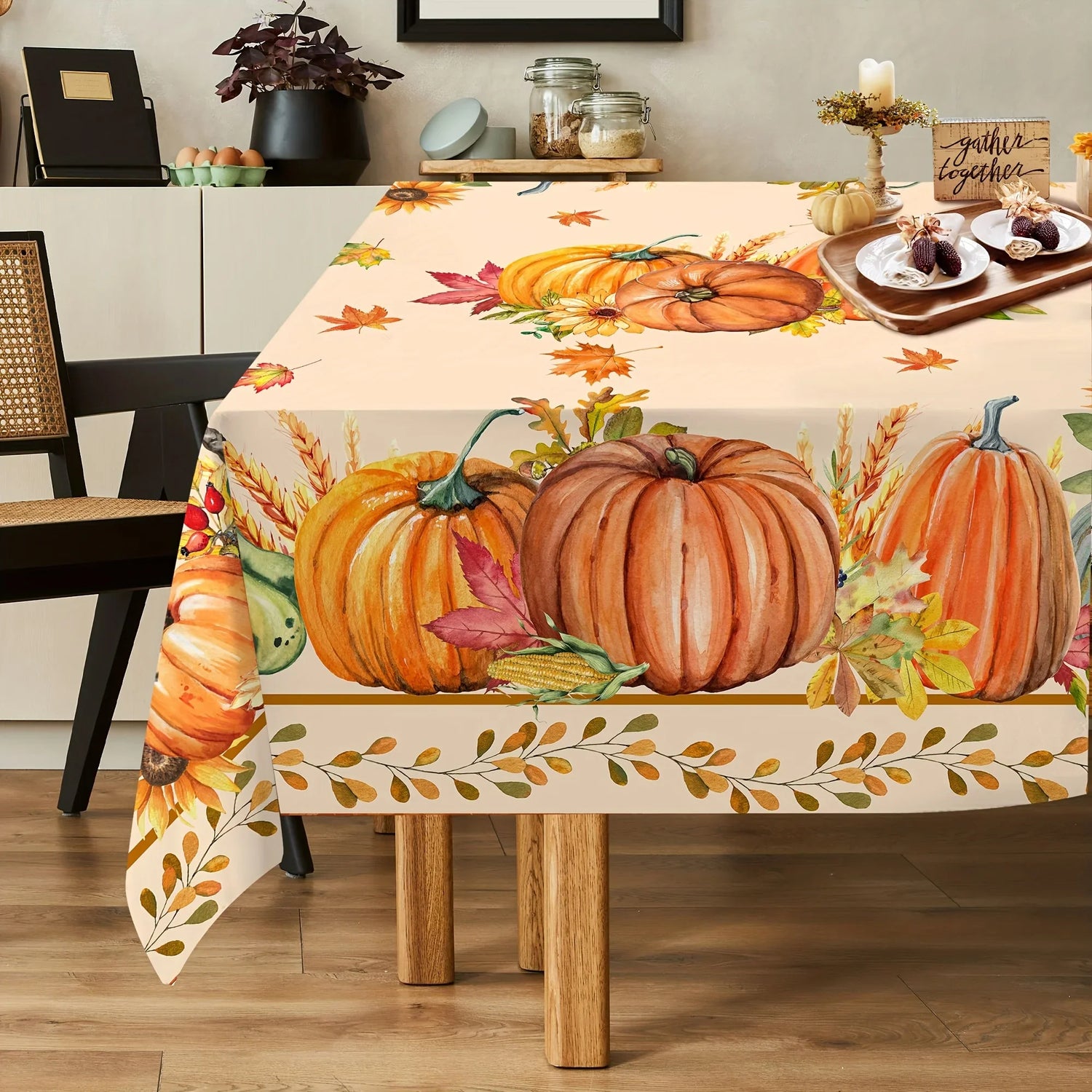 Home Decor: Thanksgiving Decor. Tablecloths, Table Runners