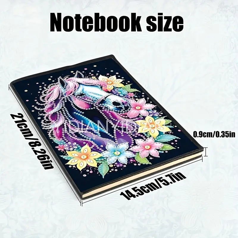 Horse Notebook, Journal, Sketchbook Diamond Jewel Art COMPLETED image 5