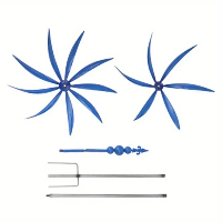 Harlow Wind Spinner Rotator Iron Inground Windmill Garden Harlow Wind Spinner Ro image 1