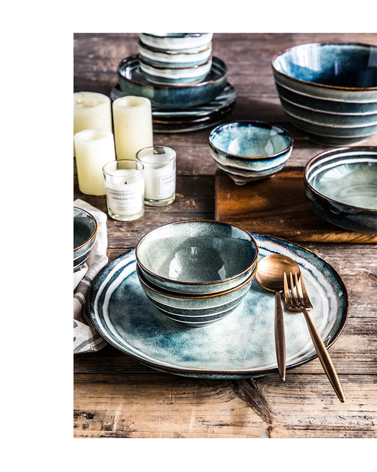 Household Light Luxury Tableware Japanese Style image 2