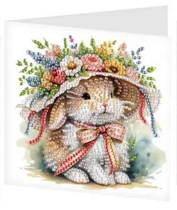 Easter Rabbit Eggs Basket Greeting Cards Jewel Art COMPLETE U CHOOSE image 8
