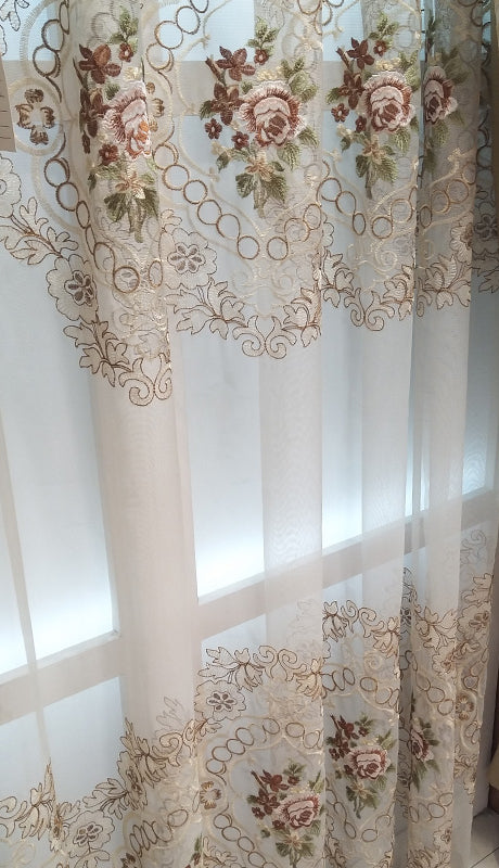 Luxury European Window Curtains for Living Room Bedroom Dining Blackout Colored  image 6