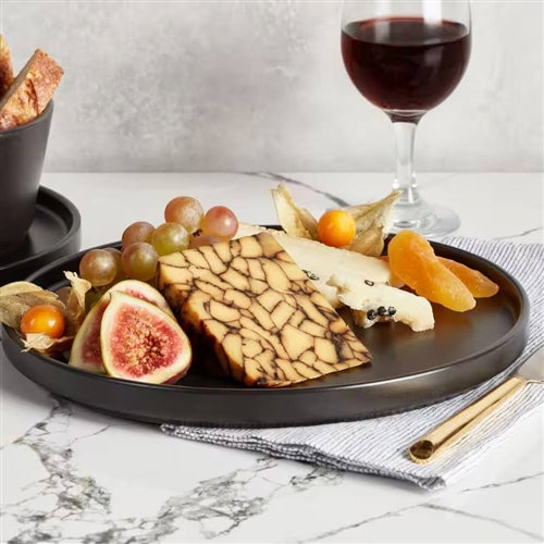 16-Piece Stoneware Dinnerware Set in Matte Black - Service for 4 image 3