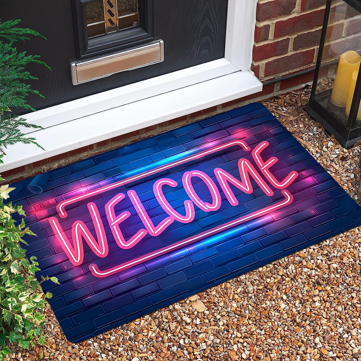 VIKAMA Crystal Velvet Floor Mat Retro Entrance Door Door Dirt Resistant And Easy image 8