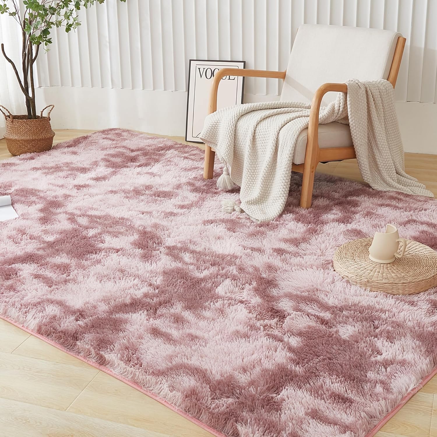 Silk Wool Rug Bedroom Living Room Carpet Children Shag Furry Area Carpet Prayer  image 10