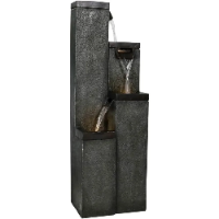 Modern Floor-Standing Water Fountain , Indoor Outdoor Water Fountain with Lights image 4