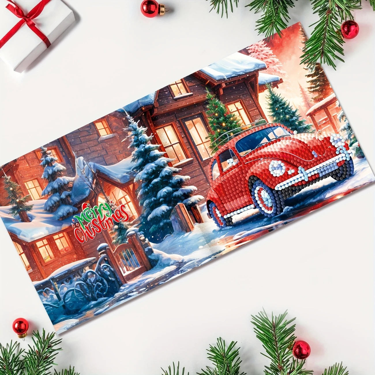 12pcs Diamond Painting Handmade Christmas Greeting Cards, COMPLETED & SEALED image 5