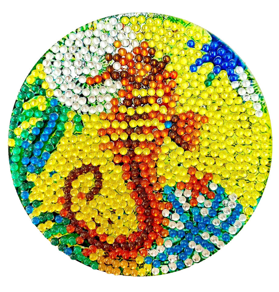8 Pcs Ocean Diamond Art Coasters, Sea Diamond Jewel with Holder COMPLETED image 6