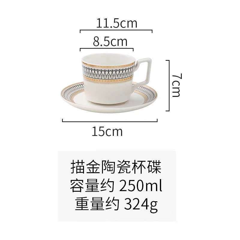 Nordic Luxury Dinner Plates Set, Rice Bowl, Soup Plate, Serving Cake Dessert Pla image 10
