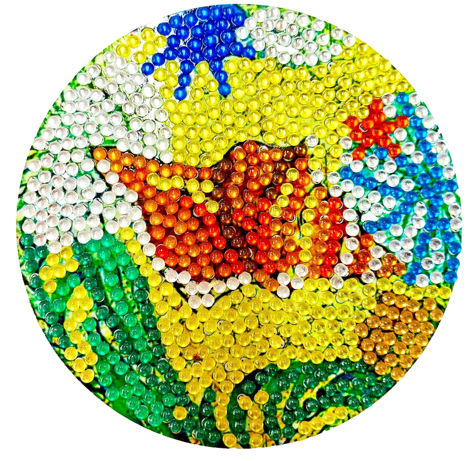 8 Pcs Ocean Diamond Art Coasters, Sea Diamond Jewel with Holder COMPLETED image 7