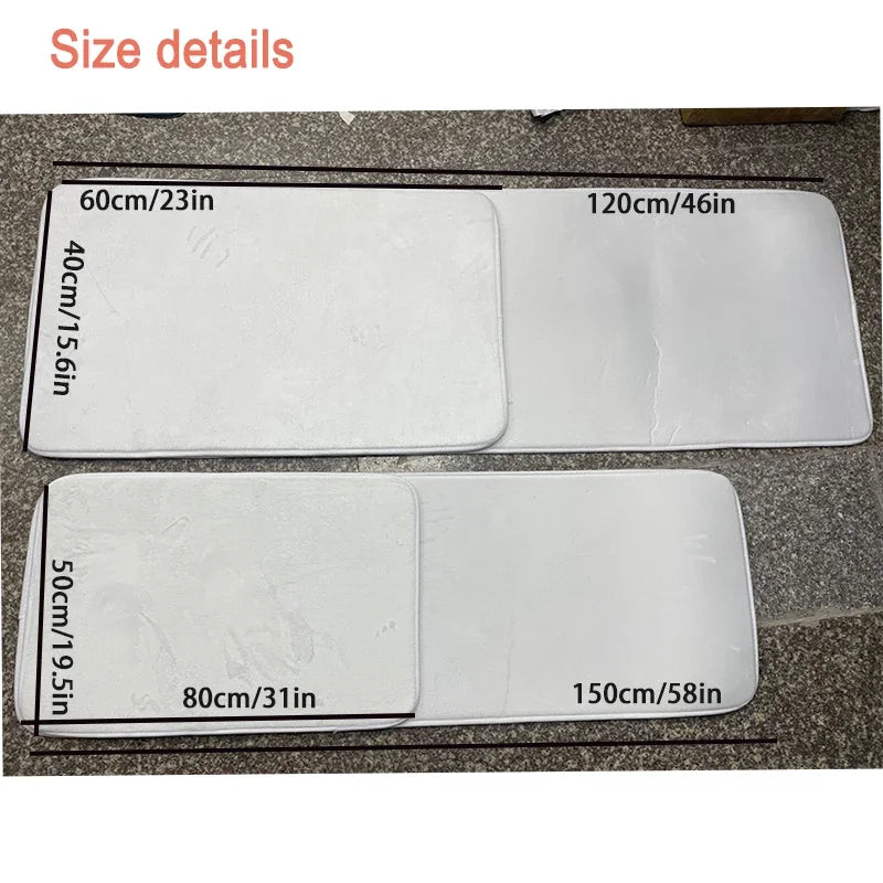 Sunflower Print Kitchen Mat Rug Set Doormat Carpet Non-Slip for Farmhouse Hallwa image 4