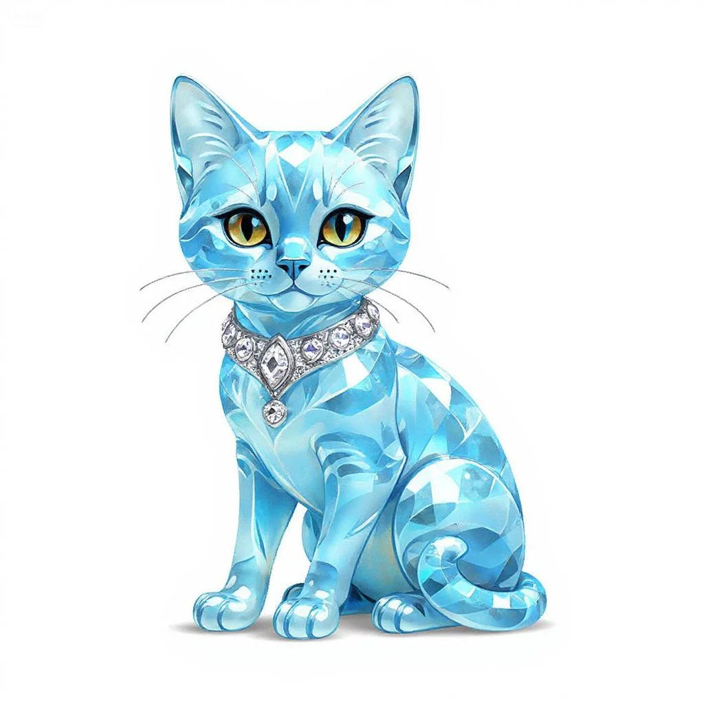 Elegant exotic cat table decoration sculptures, home and office decorations, classic animal themed Thanksgiving decorations。