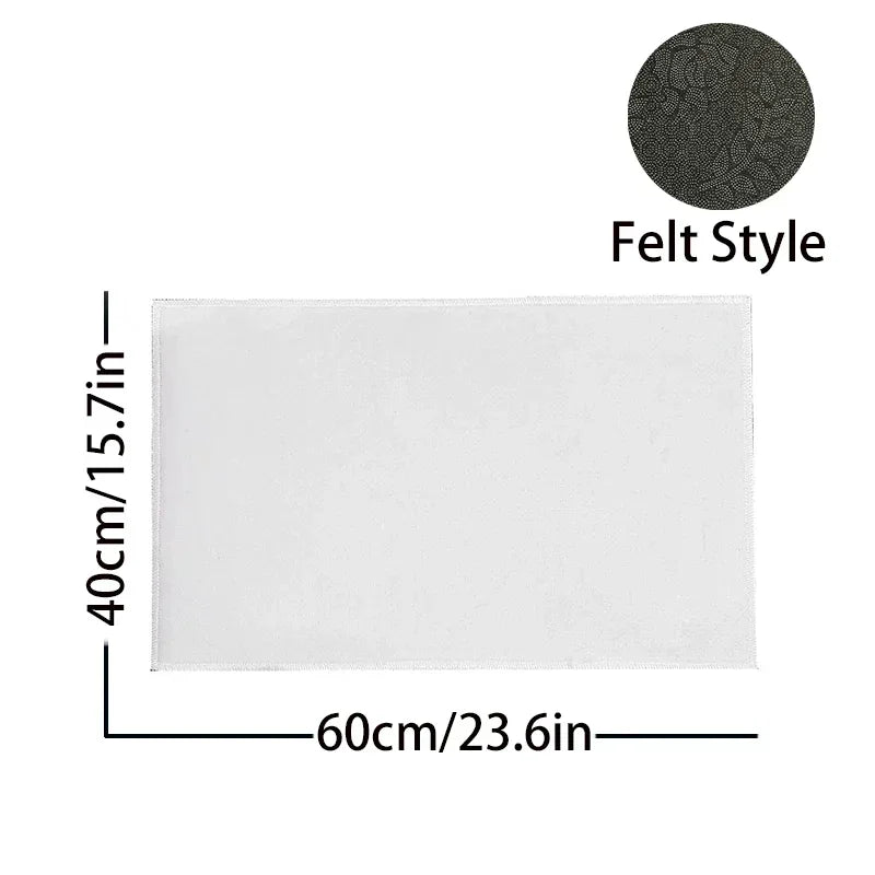 Non-Slip Washable Doormat Welcome Mat with Red Stone and Tile Pattern Rug for Ho image 7