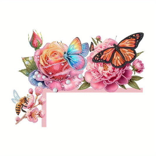 Cute Wooden Butterfly Rose Flower Over The Door Sign Handmade COMPLETED, SEALED image 0