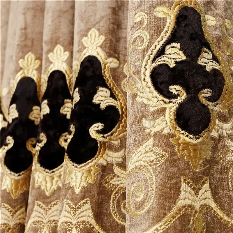 European-Style Luxury Villa Curtains for Living Room Elegant Tulle Curtain Luxur image 6