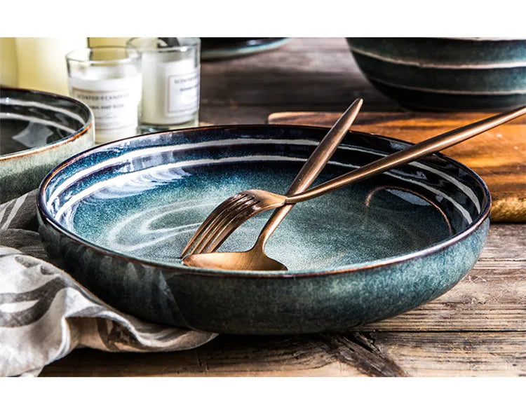Household Light Luxury Tableware Japanese Style image 1