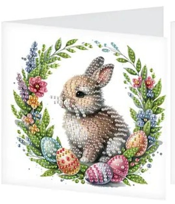 Easter Rabbit Eggs Basket Greeting Cards Jewel Art COMPLETE U CHOOSE image 6