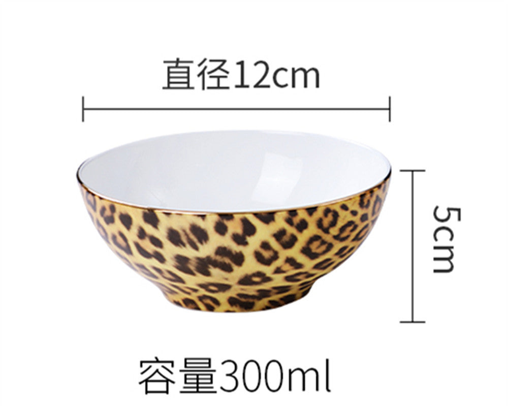 1pcs Bone China British Tea Cup Set Leopard Print Porcelain Coffee Set Ceramic T image 7