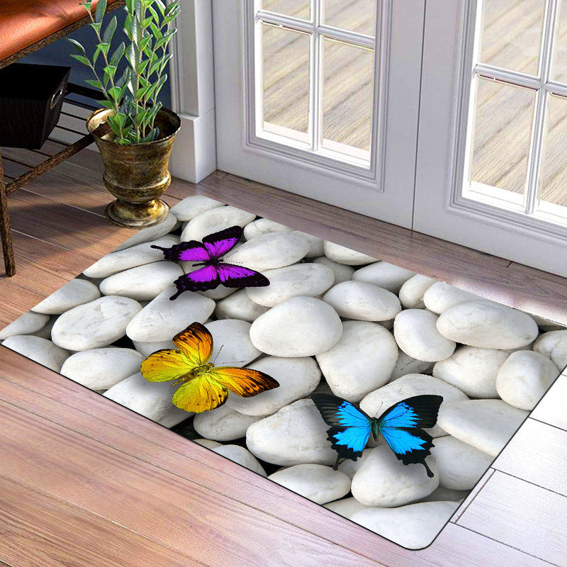 VIKAMA Crystal Velvet Floor Mat Retro Entrance Door Door Dirt Resistant And Easy image 9