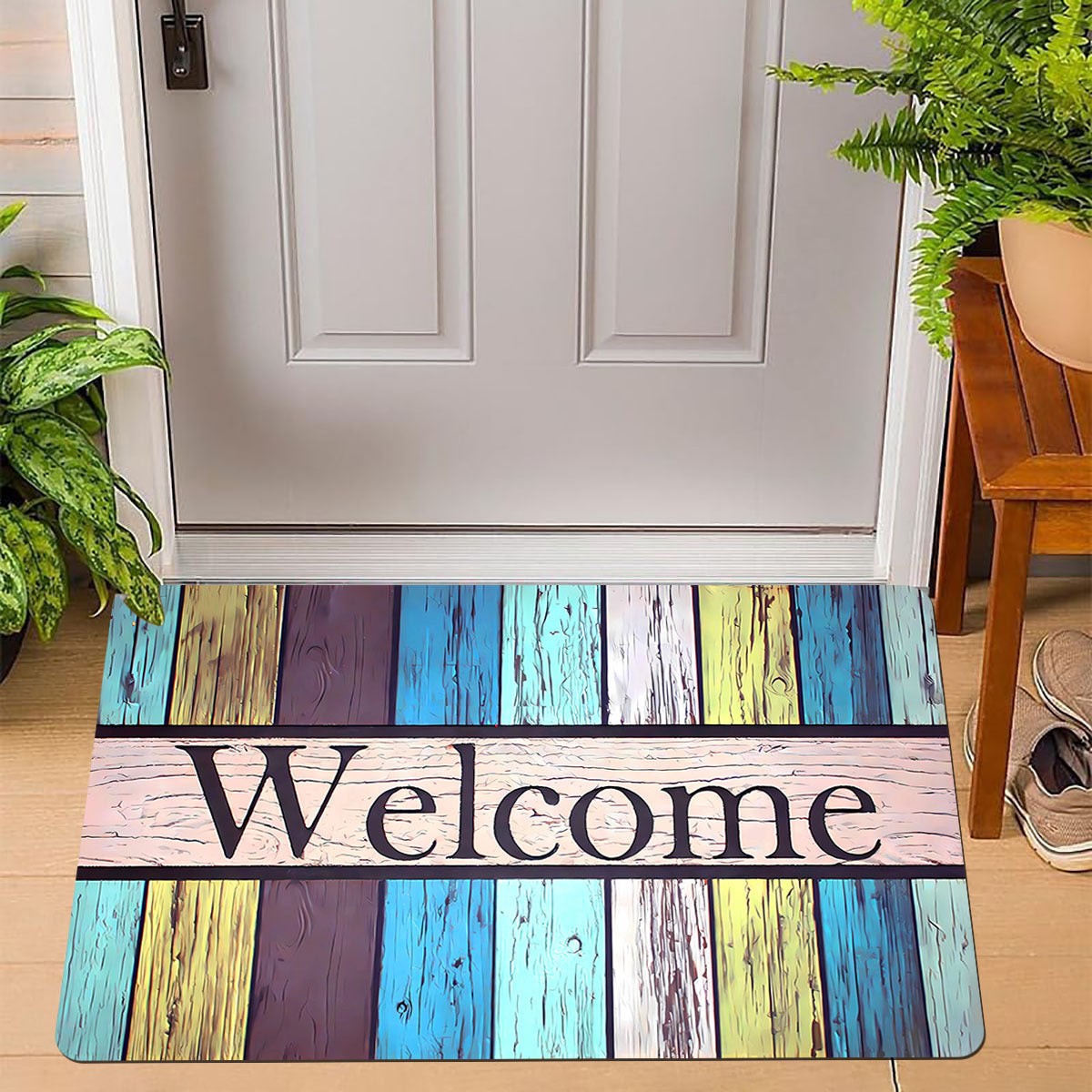 VIKAMA Crystal Velvet Floor Mat Retro Entrance Door Door Dirt Resistant And Easy image 5