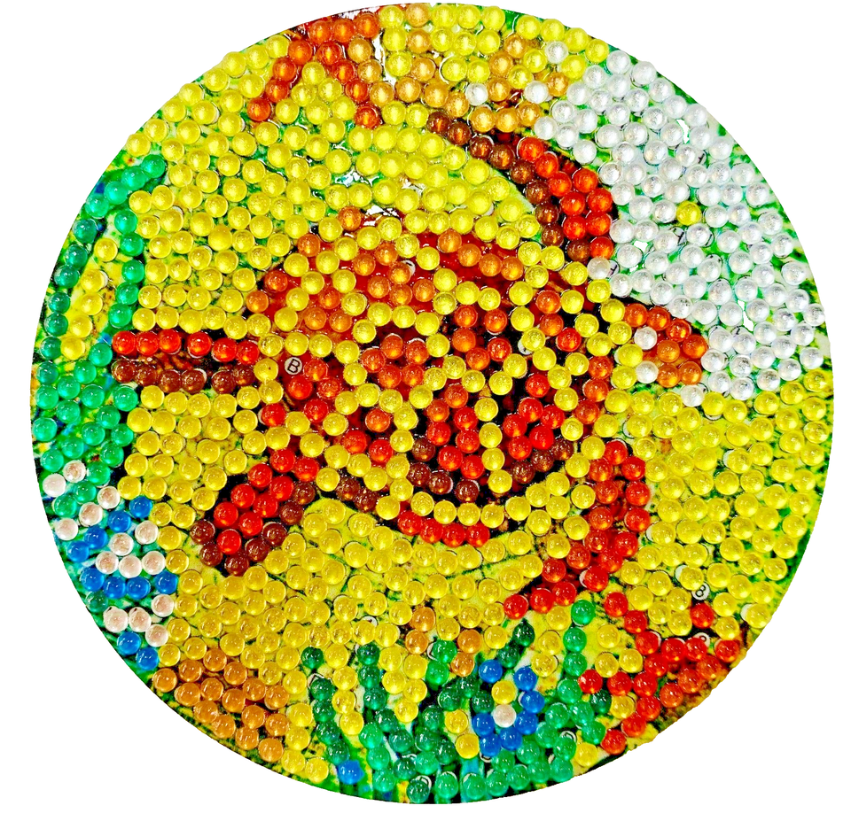 8 Pcs Ocean Diamond Art Coasters, Sea Diamond Jewel with Holder COMPLETED image 5