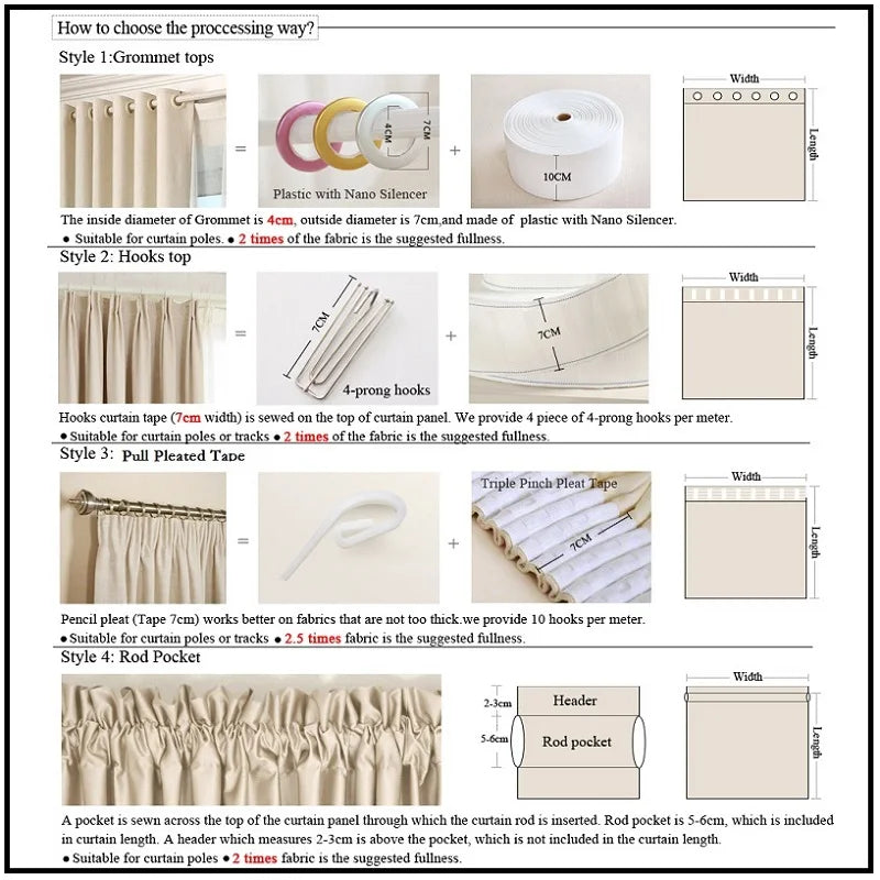 Luxury Embroidered Curtains for Living Dining Room Bedroom European Style Beige  image 5