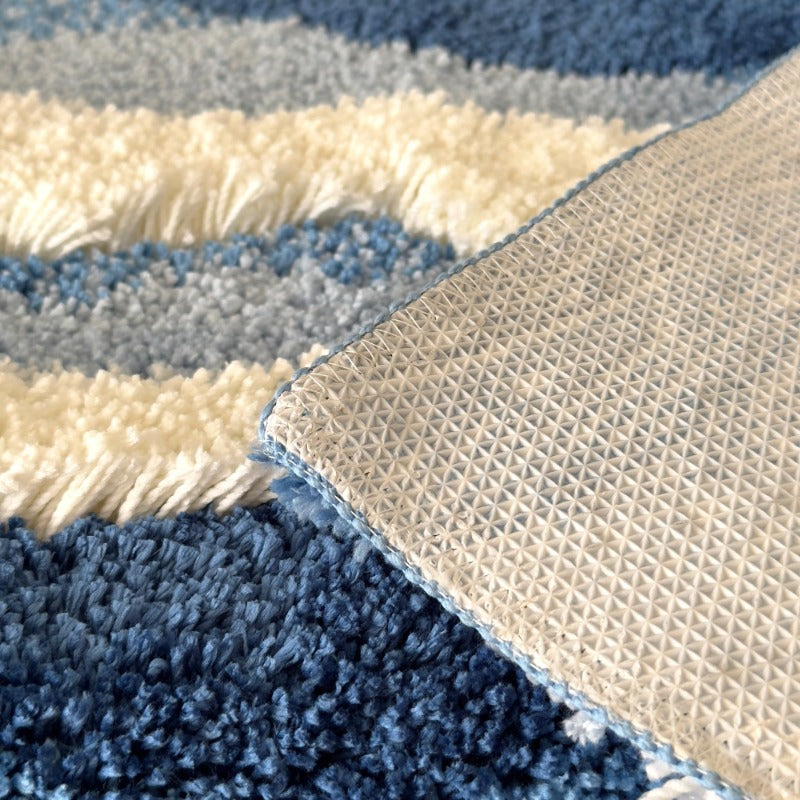 Aesthetic Wave Rug Creative Tufting Antislip Bathroom Carpet Ocean Sea Tufted Ca image 5