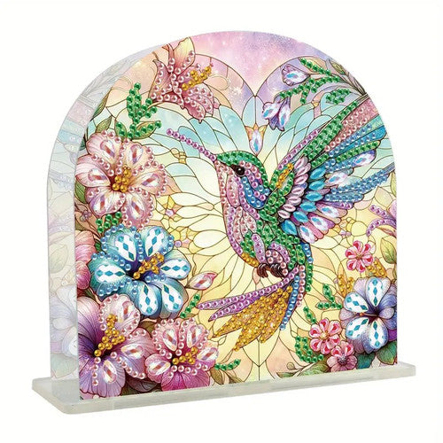 Napkin Holder Floral, Hummingbird Diamond Jewel Art COMPLETED | Ez Sweet Bargains